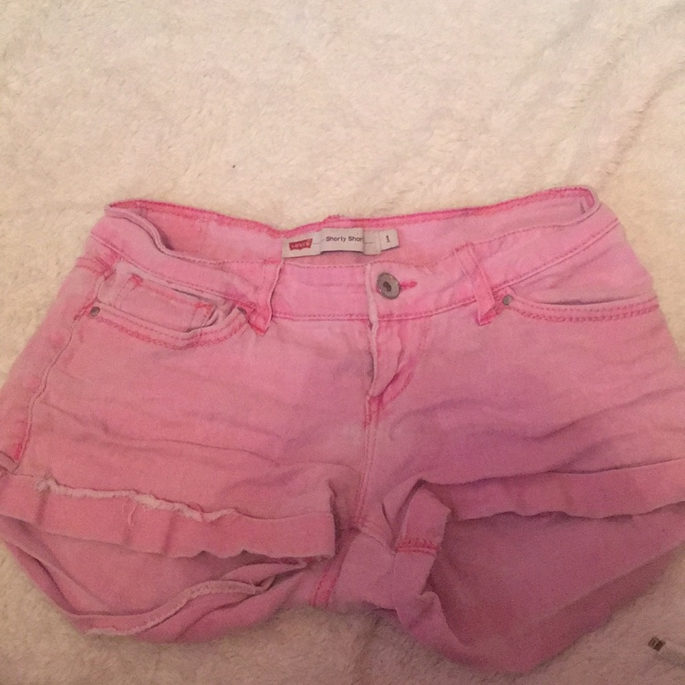 Levi's pink shorts
